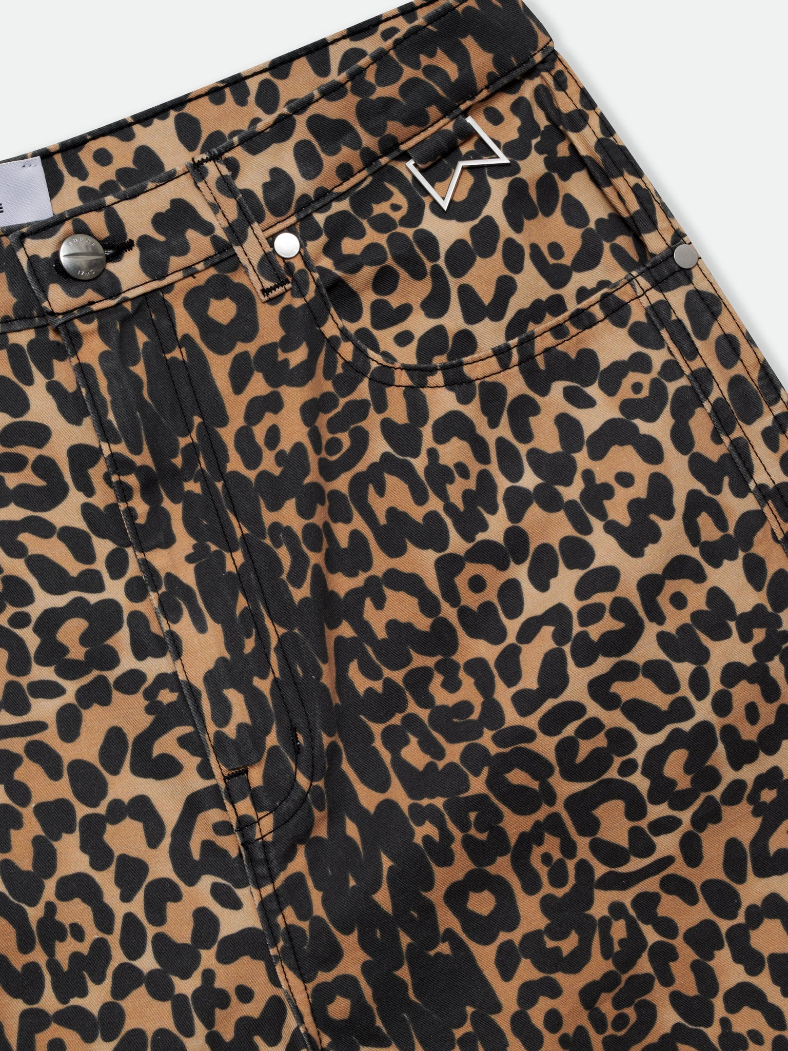 LEOPARD TRAXEDO BAGGY SHORT