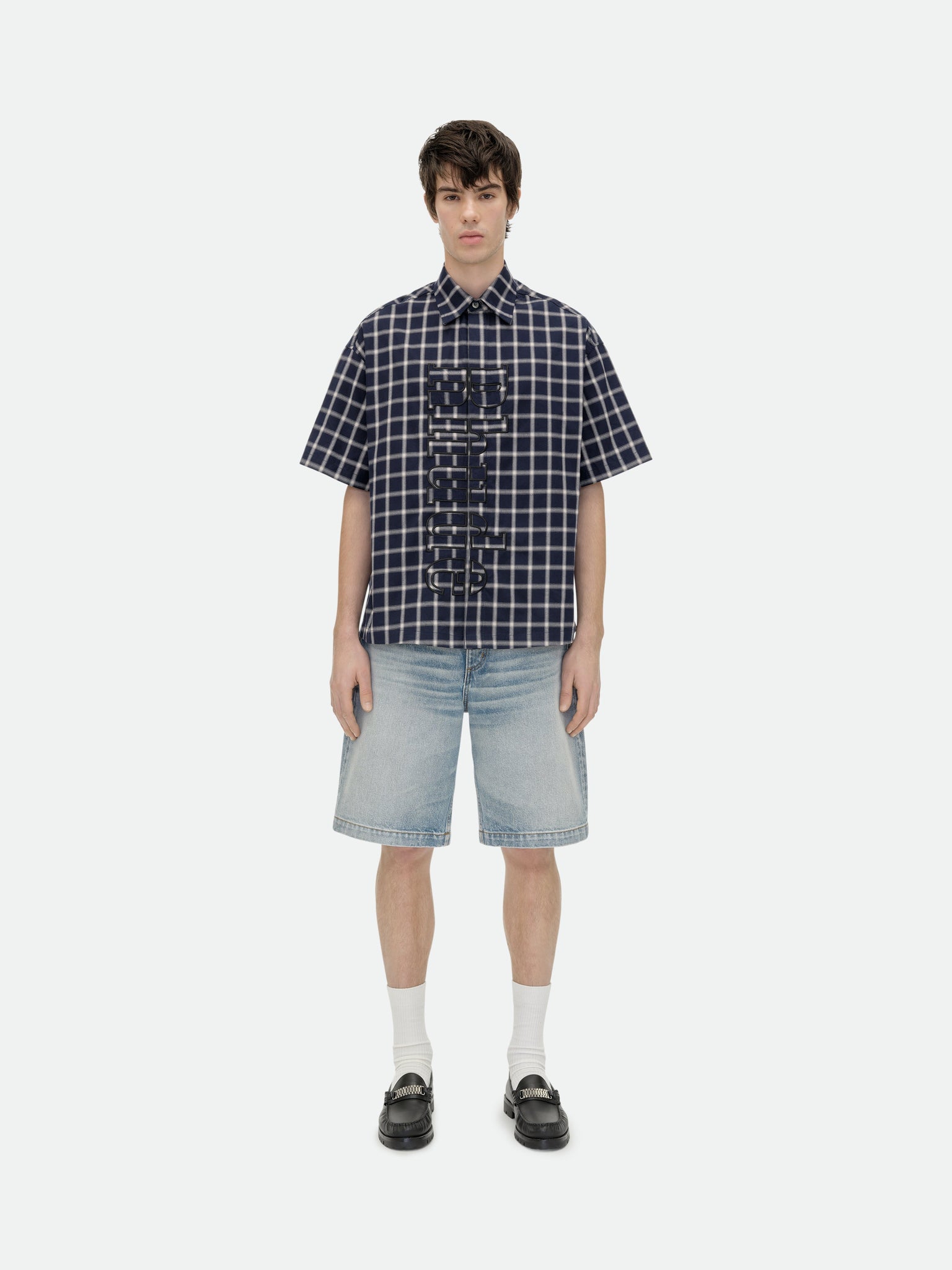 RHUDE VERT LOGO SHIRT