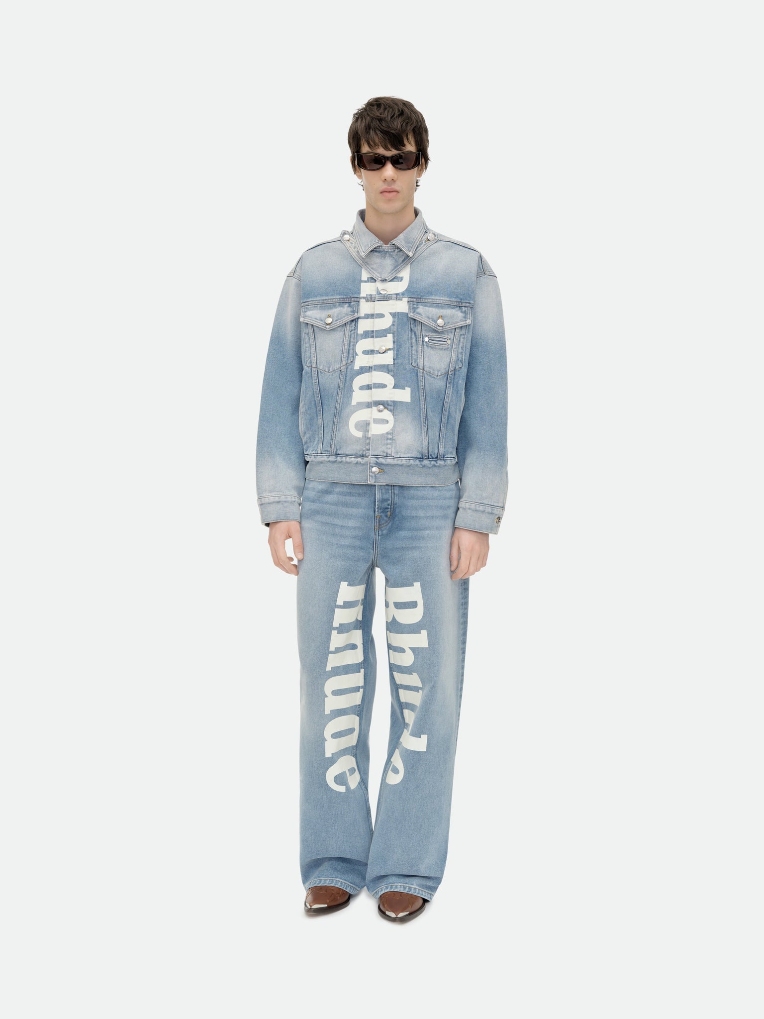 "PACK" DENIM TRUCKER JACKET