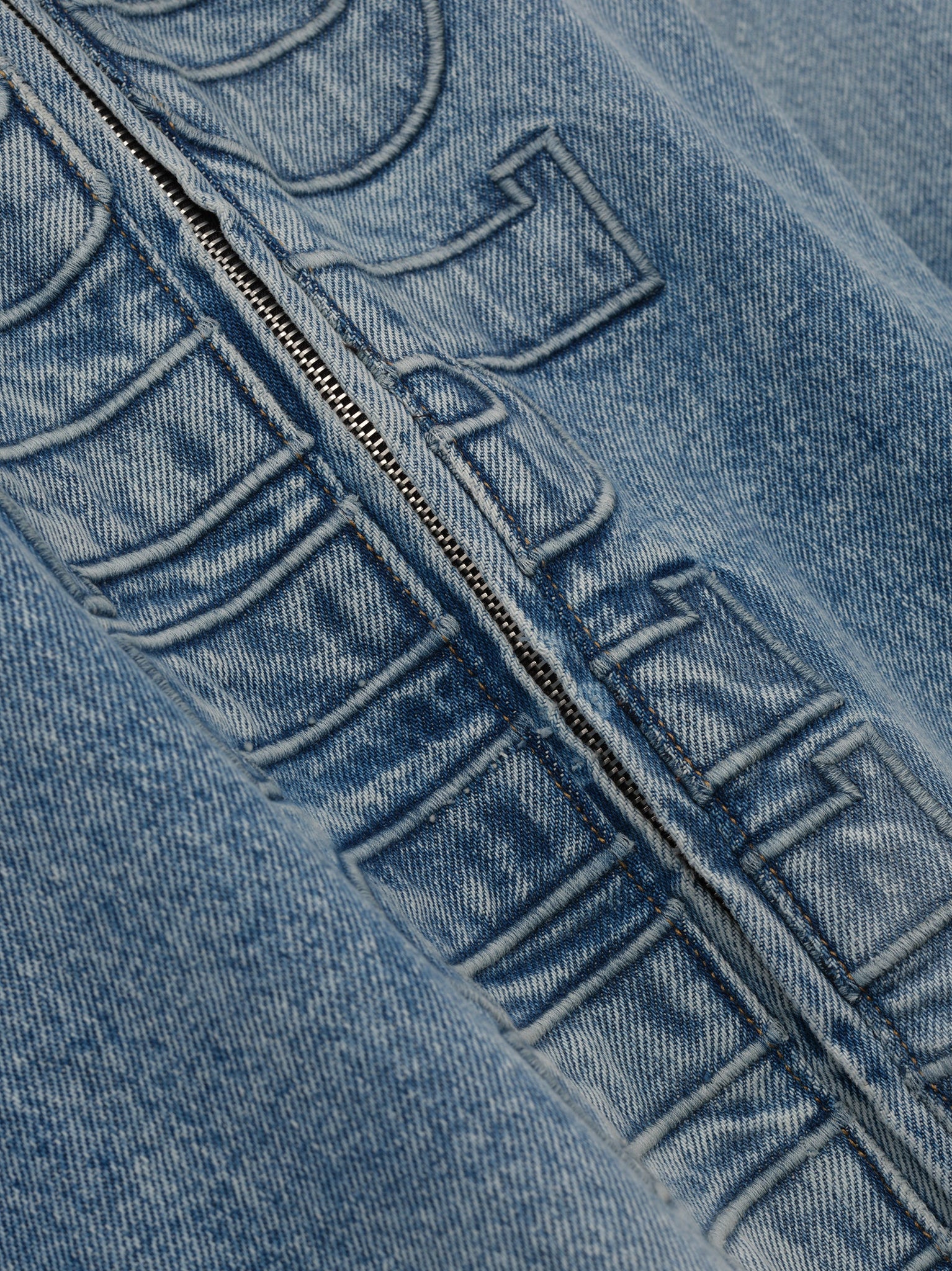 DENIM LOGO CORD COLLAR WORK JACKET