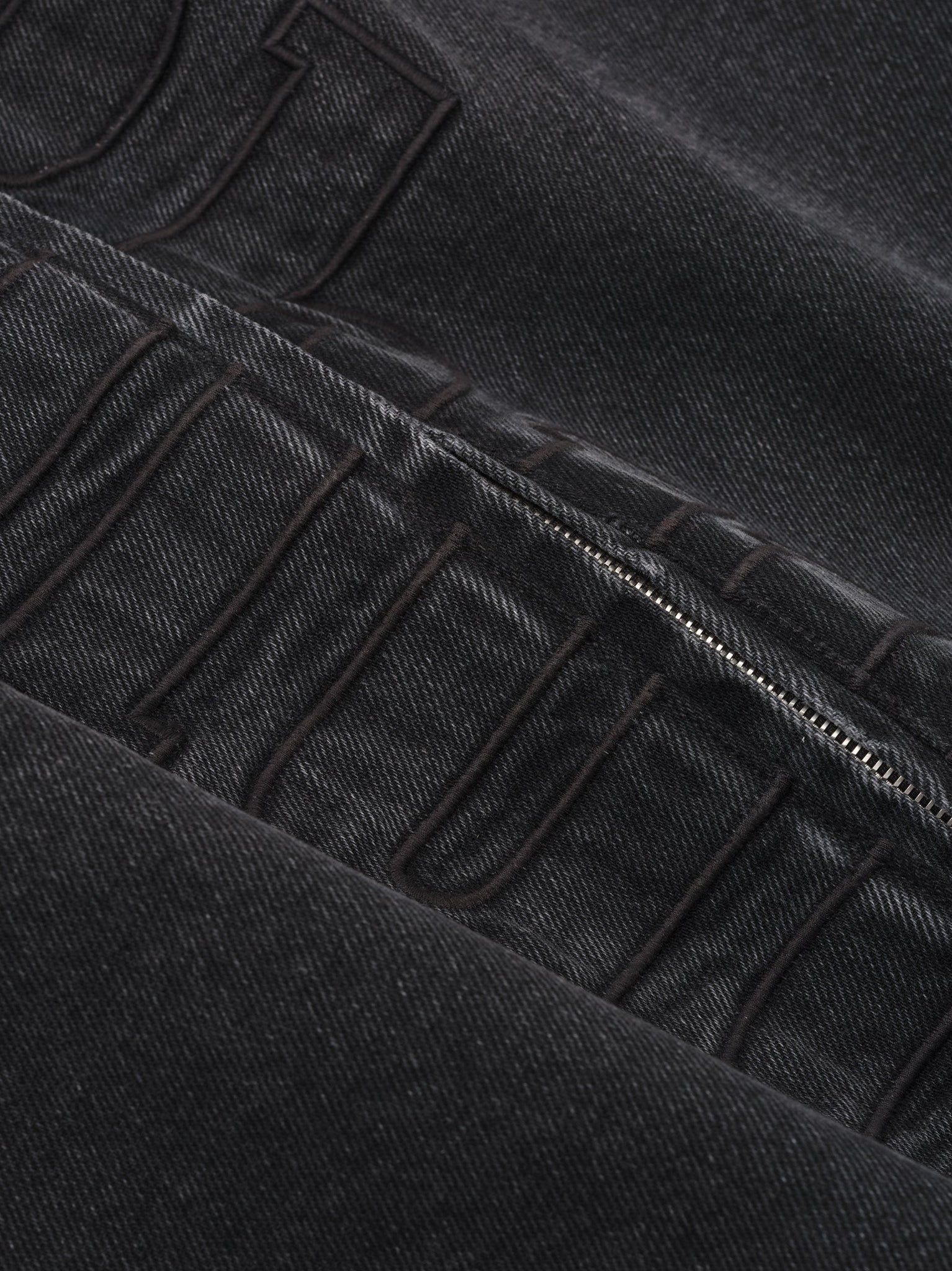 DENIM LOGO SUEDE COLLAR WORK JACKET