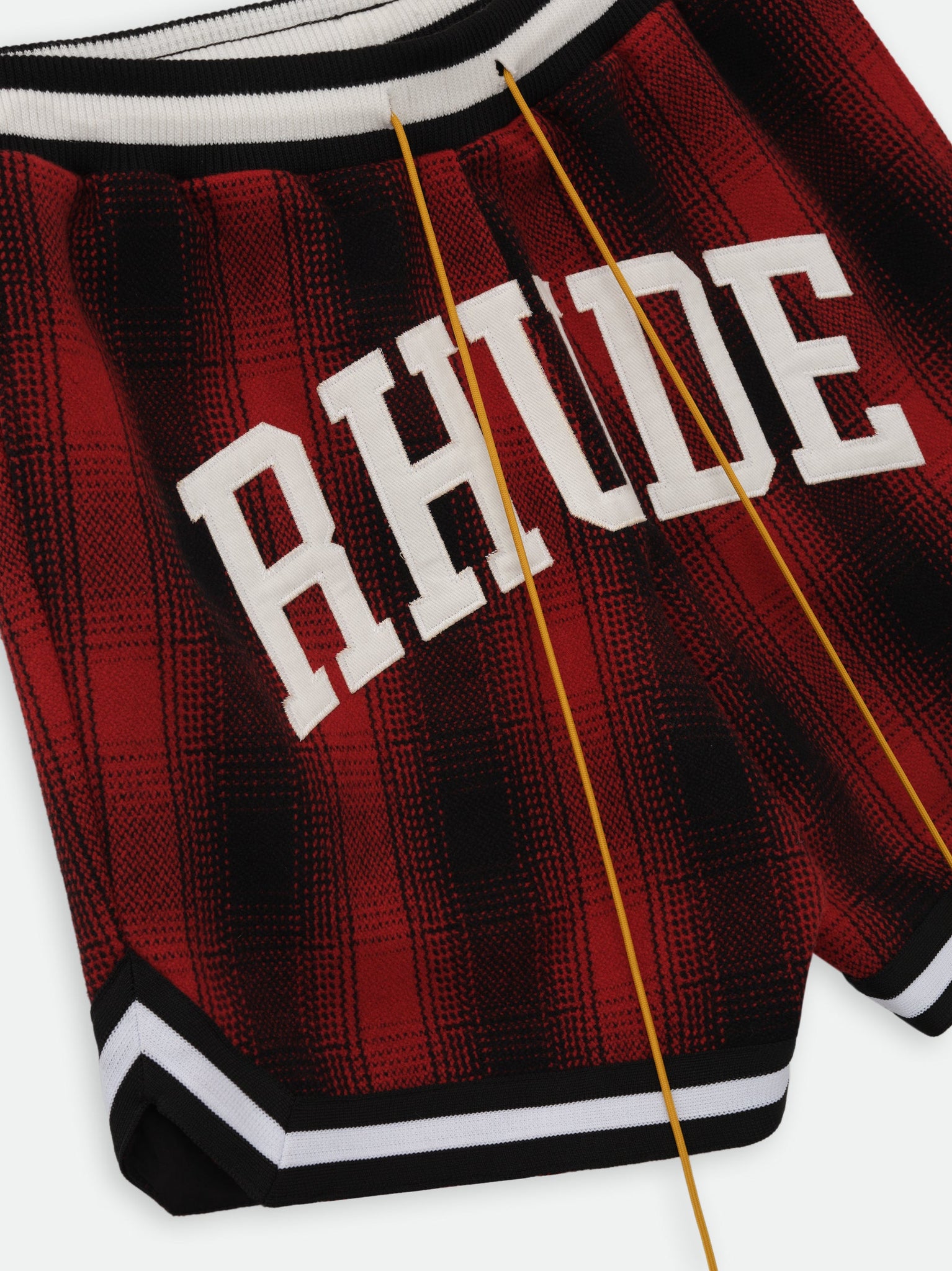 FLANNEL RHUDE COLLEGIATE COURT LOGO SHORT