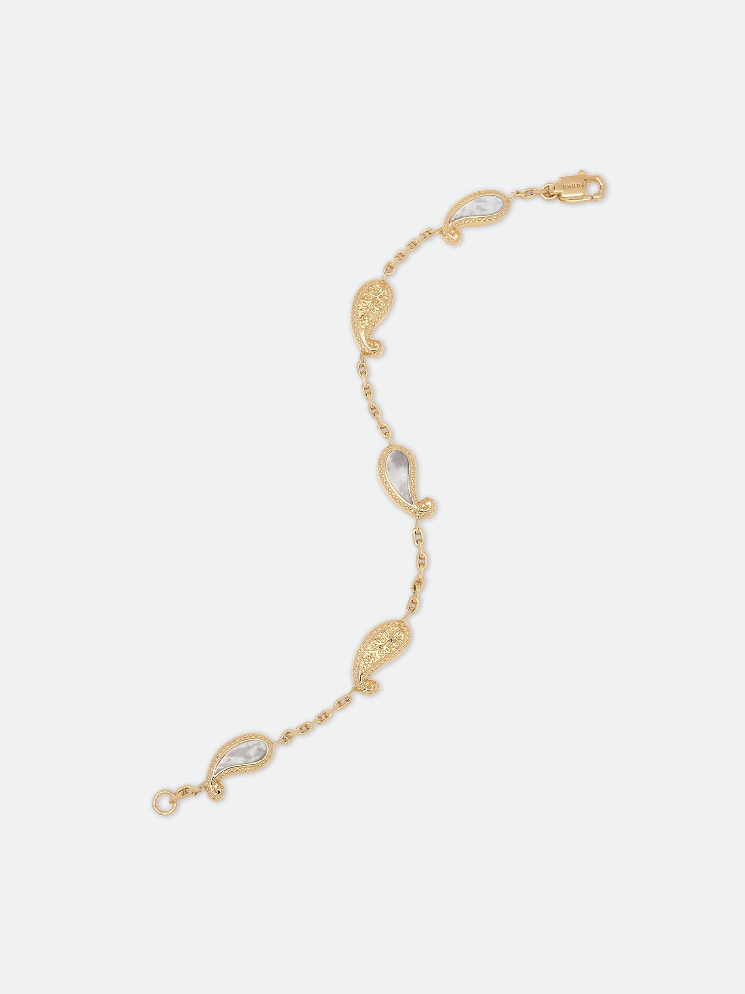 TEARS OF JOY BRACELET — 14k YELLOW GOLD/MOTHER OF PEARL
